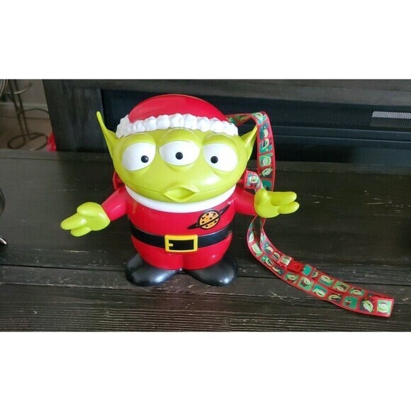 Disney Toy Story Alien Santa Popcorn Bucket with Strap Christmas‎ Holiday - Picture 3 of 7